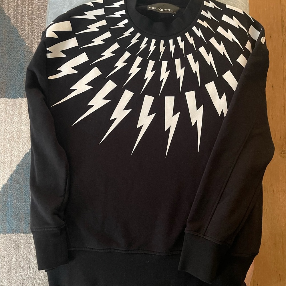 Neil Barrett Milano thunderbolt sweatshirt